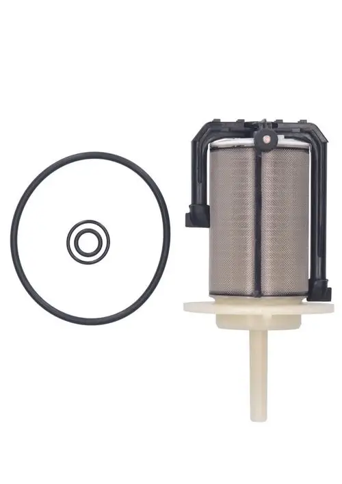 Sieb mit Saugrohr, vermutlich von Judo, dargestellt mit zwei O-Ringen. Das Produkt ist für die Filtration konzipiert.